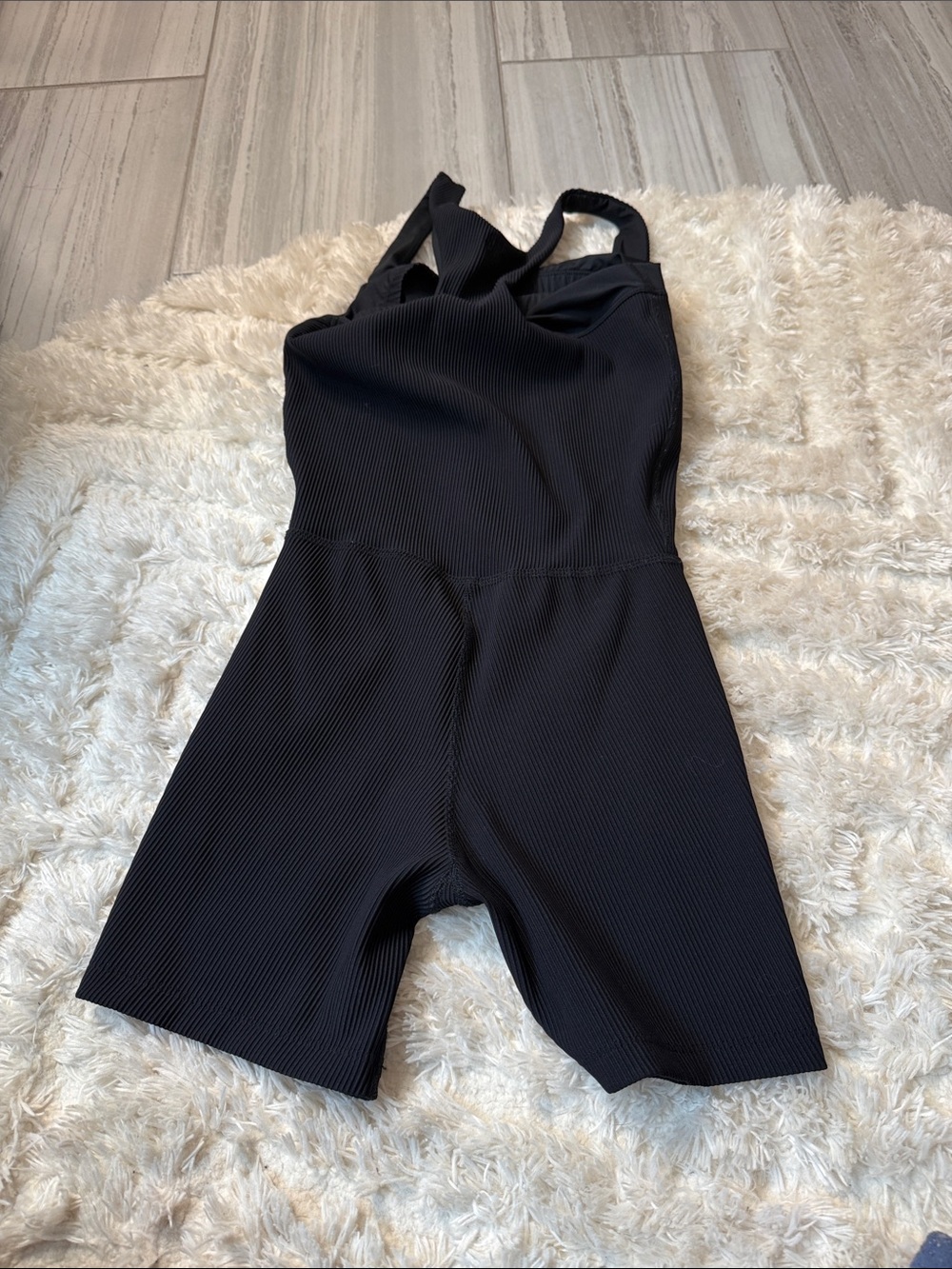 Beyond Yoga Routine Ribbed Biker Jumpsuit - Picture 6 of 6